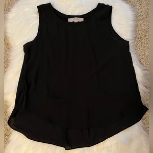 LOFT Tank Top, Black size Small Petite